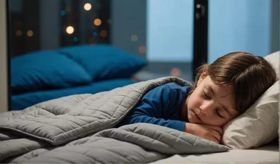 Child sleeping peacefully after receiving expert online sleep therapy and mental health support.