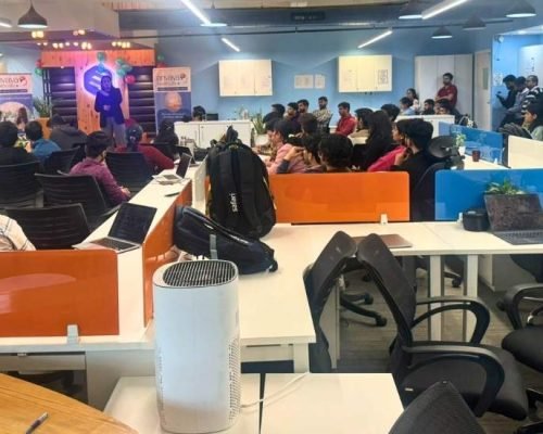 Dr Sneha Sharma is giving mental health awareness to corporate employees